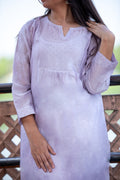 Women's Chanderi Cotton Kurta – With Mukesh Work (Yellow)