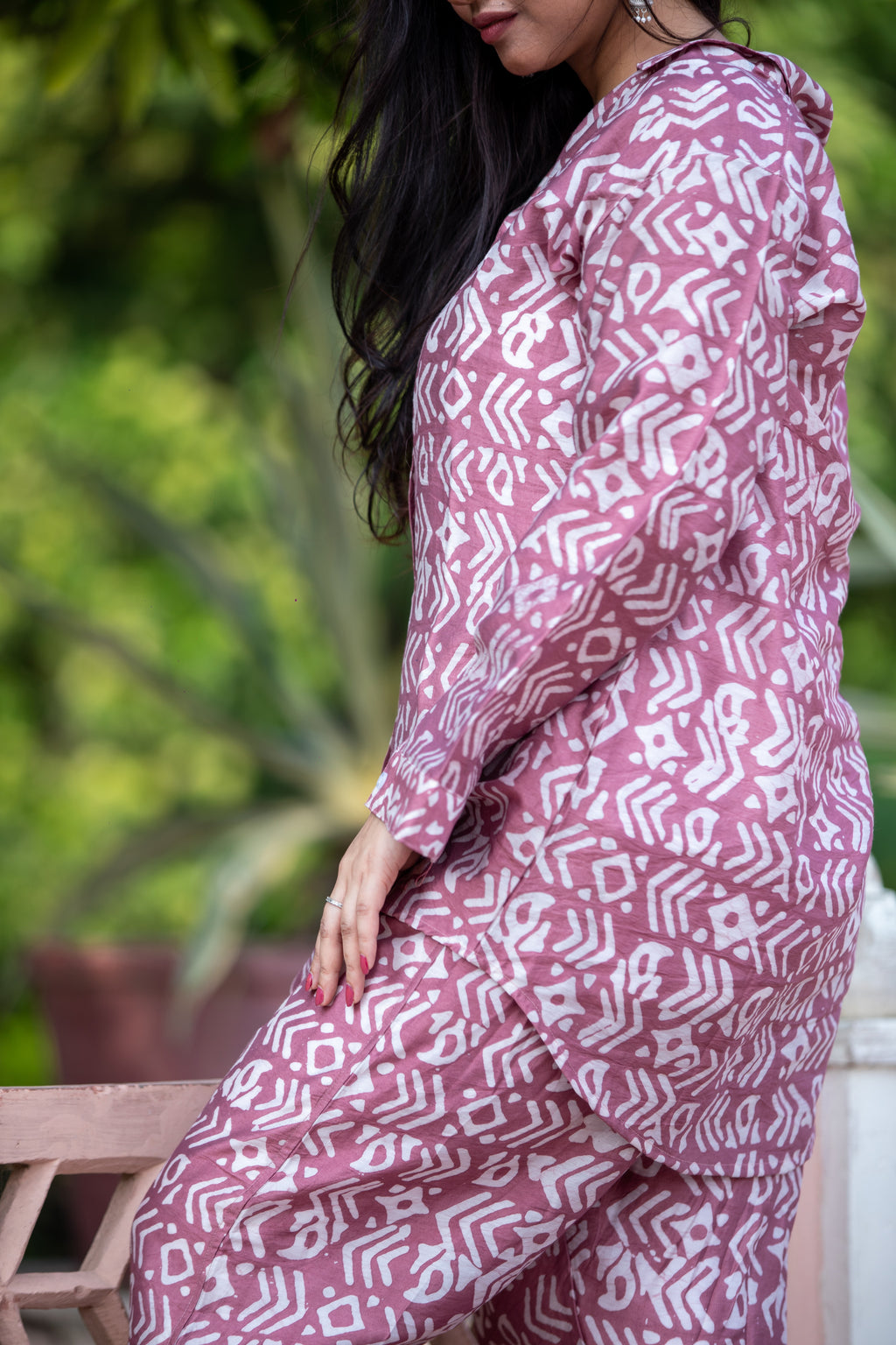 Chanderi Cotton Co-ord Set for Women – Printed Design