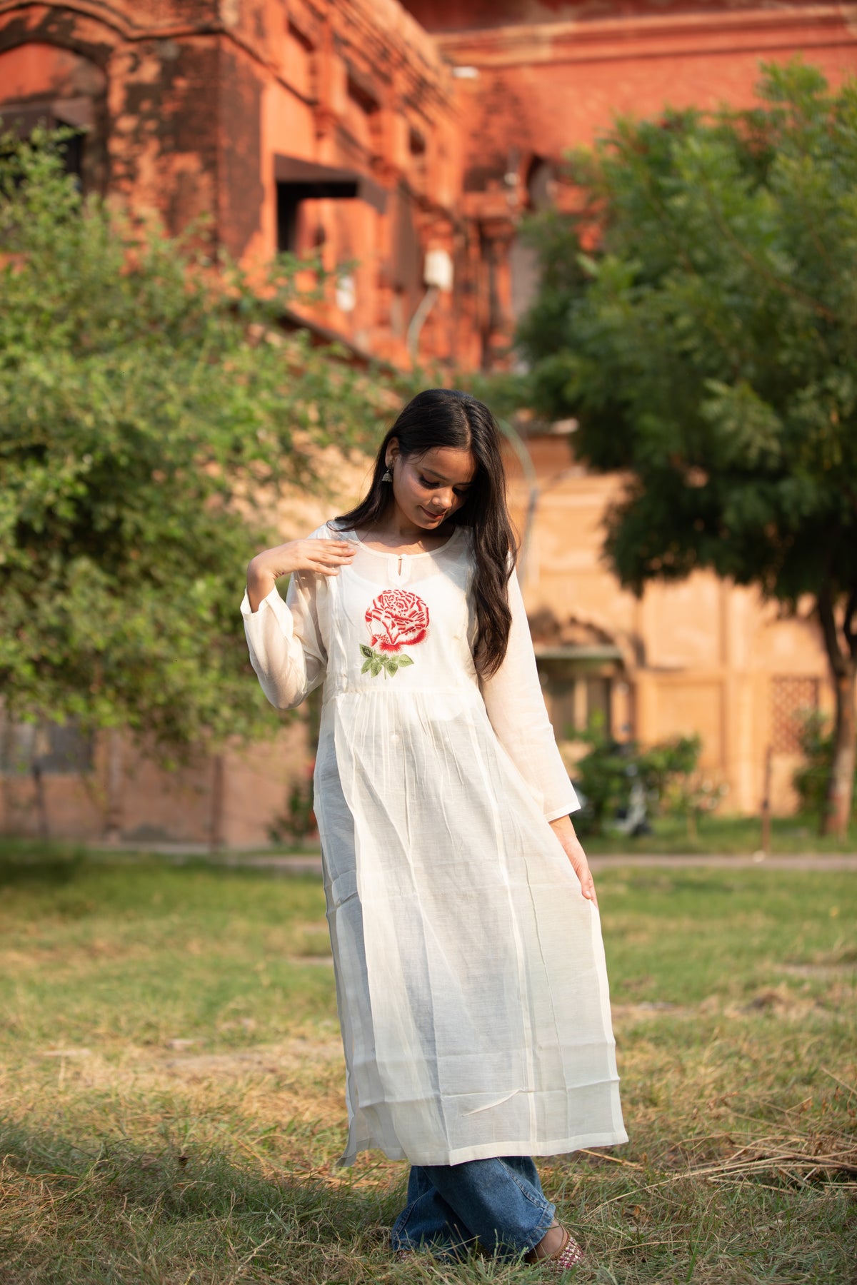 Ladies Stylish Long Cotton Kurti