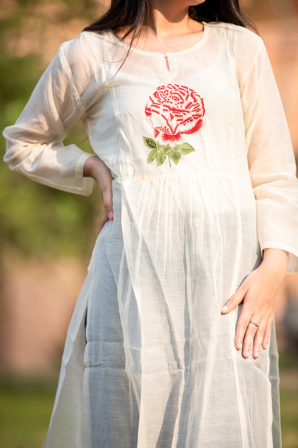 Ladies Stylish Long Cotton Kurti