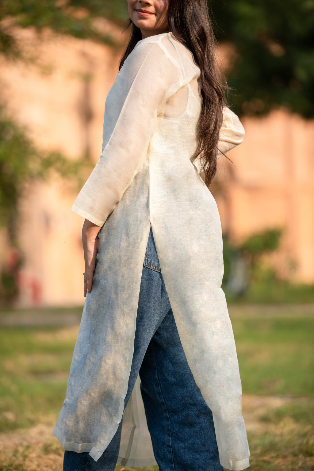 Ladies Stylish Long Cotton Kurti