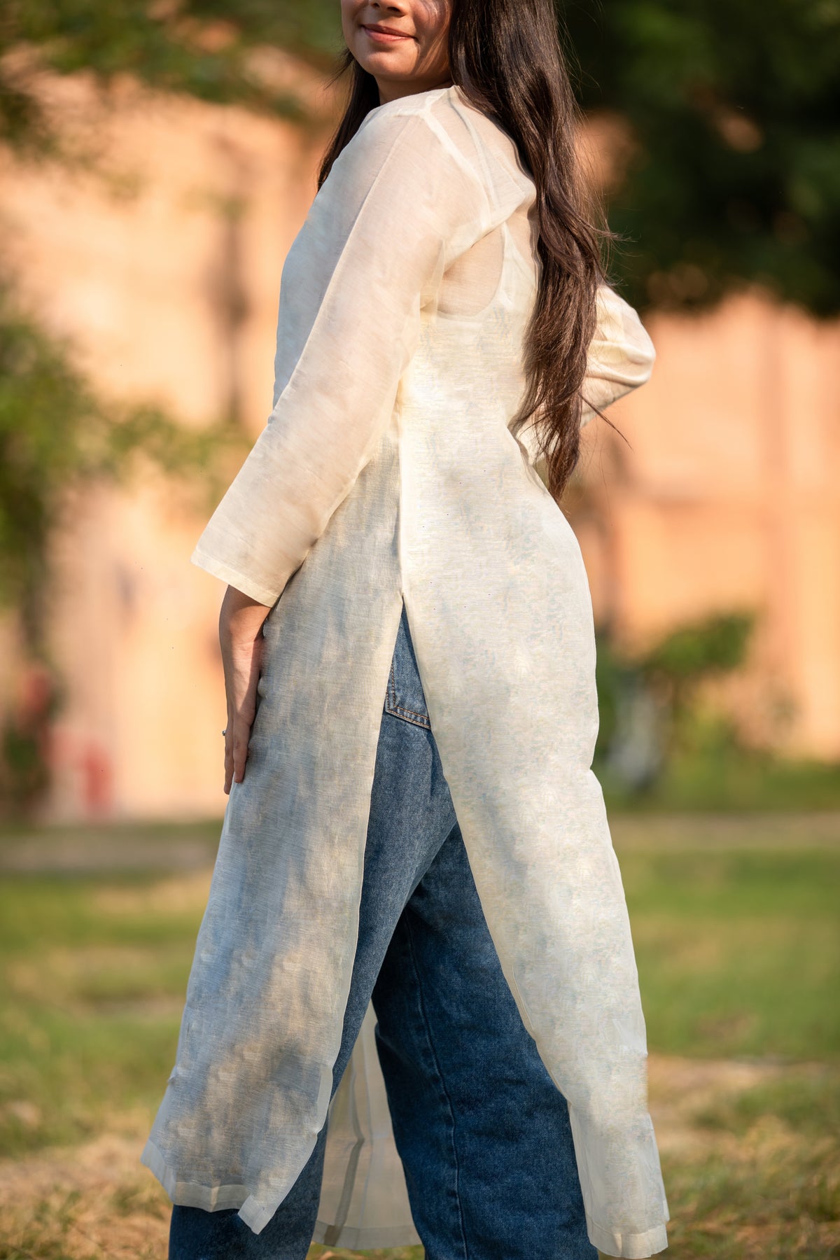 Ladies Stylish Long Cotton Kurti