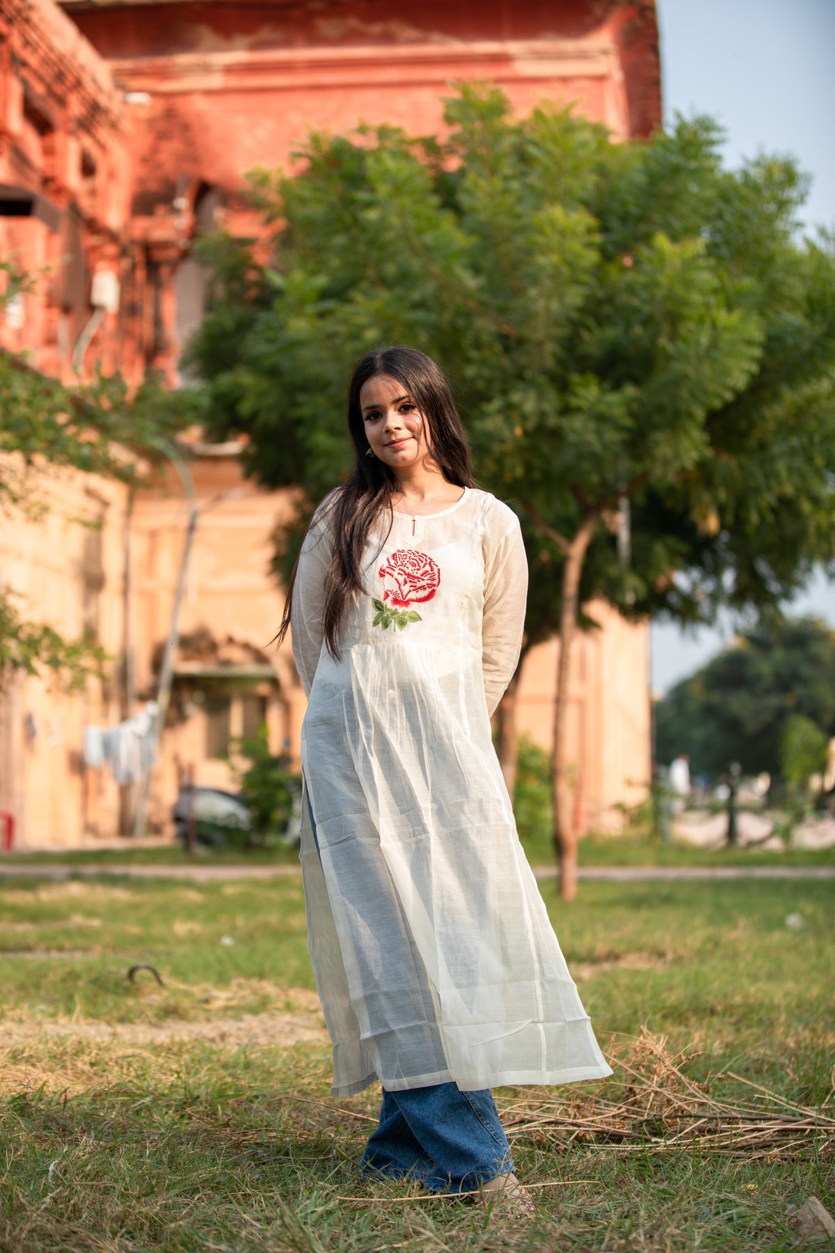 Ladies Stylish Long Cotton Kurti