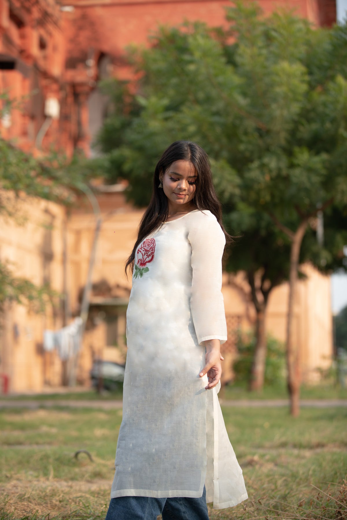Ladies Stylish Long Cotton Kurti