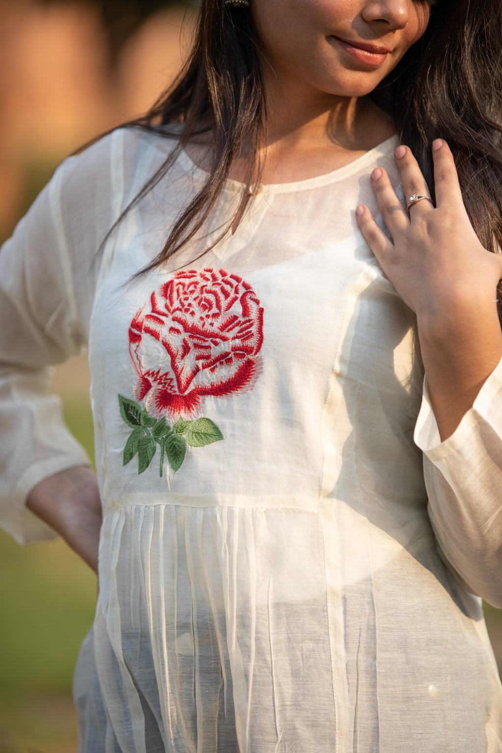 Ladies Stylish Long Cotton Kurti